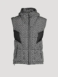 Nylon Quilted Vest Maxi Monogram Print