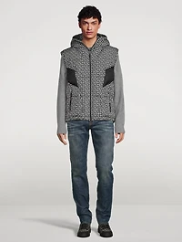 Nylon Quilted Vest Maxi Monogram Print