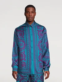 Barocco Silhouette Silk Shirt