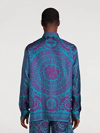 Barocco Silhouette Silk Shirt