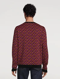Greca Wool Jacquard Sweater