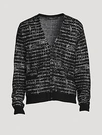 Wool Checked Cardigan