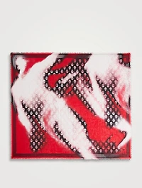 Silk Biker Skull Scarf In Spore Print