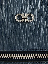 Gancini Hammered Leather Briefcase