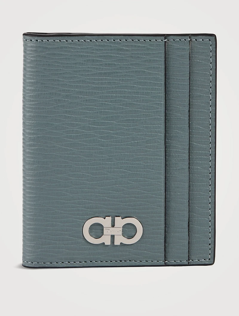 Gancini Leather Card Case