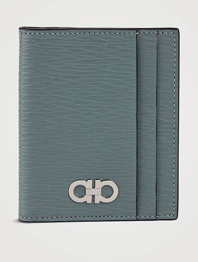 Gancini Leather Card Case