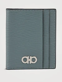 Gancini Leather Card Case