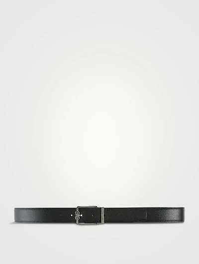 Adjustable Reversible Leather Belt