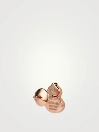 Wulu 18K Rose Gold Earrings With Pink Opal And Diamonds