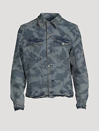 Laser Wrinkled Denim Jacket
