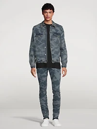 Laser Wrinkled Denim Jacket