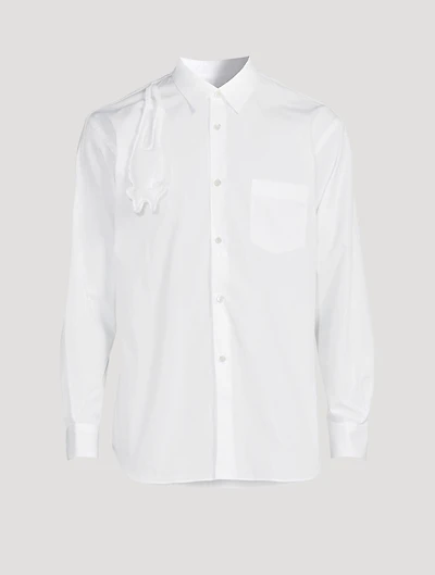 Cotton Shirt With Bear Applique
