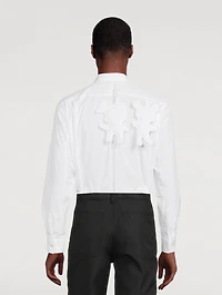 Cotton Shirt With Bear Applique