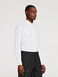 Cotton Shirt With Bear Applique