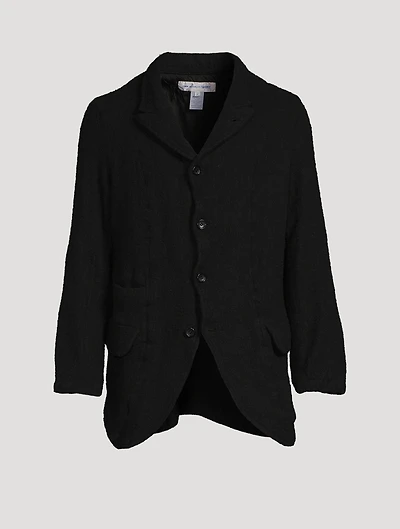 Wool Single-Breasted Jacket