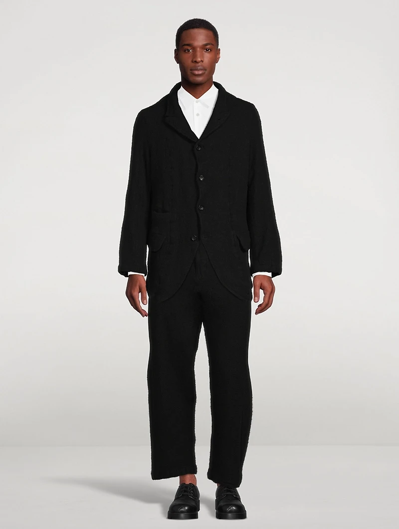 Wool Single-Breasted Jacket