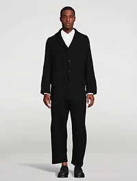 Wool Single-Breasted Jacket