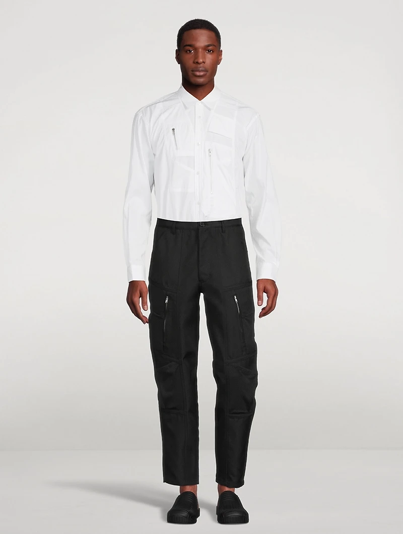 Straight-Leg Utility Pants