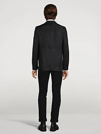 Wool Mixed Media Jacket