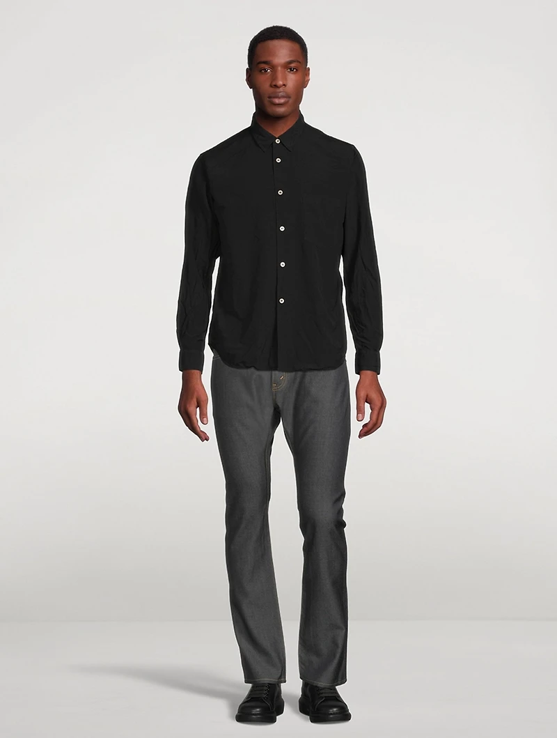 Wrinkled Long-Sleeve Shirt