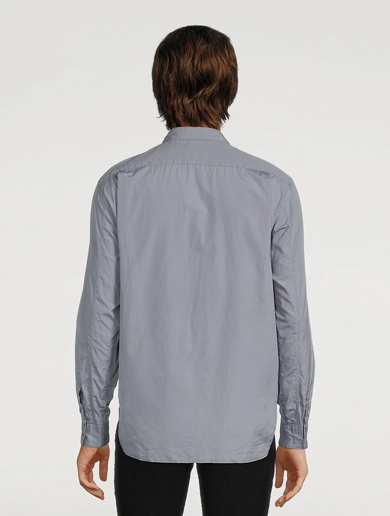 Cotton Mixed Media Shirt