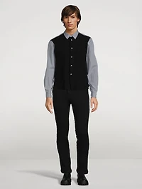 Cotton Mixed Media Shirt