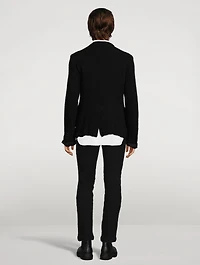 Wool Jacket With Nylon Trim