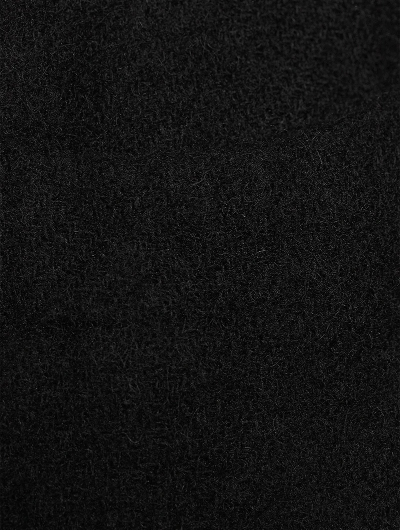 Wool Jacket With Nylon Trim
