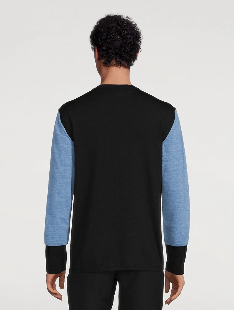 Wool Colourblock Sweater