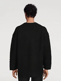Wool Sweater With Cursive Logo