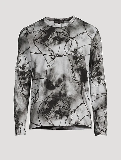 Barb Wire Cotton Long-Sleeve T-Shirt