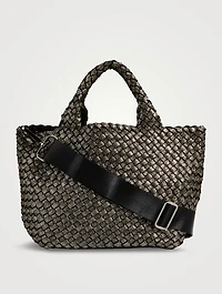 Small St. Barths Metallic Tote Bag