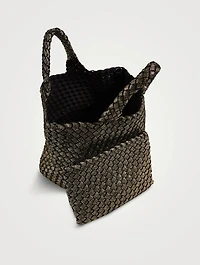 Small St. Barths Metallic Tote Bag