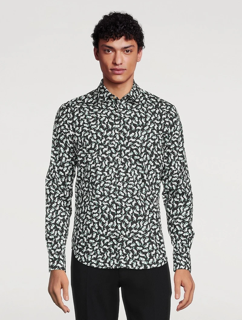 Slim-Fit Printed Shirt