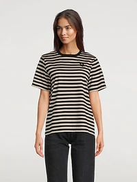 Tasaraita Relaxed T-Shirt Stripe Print