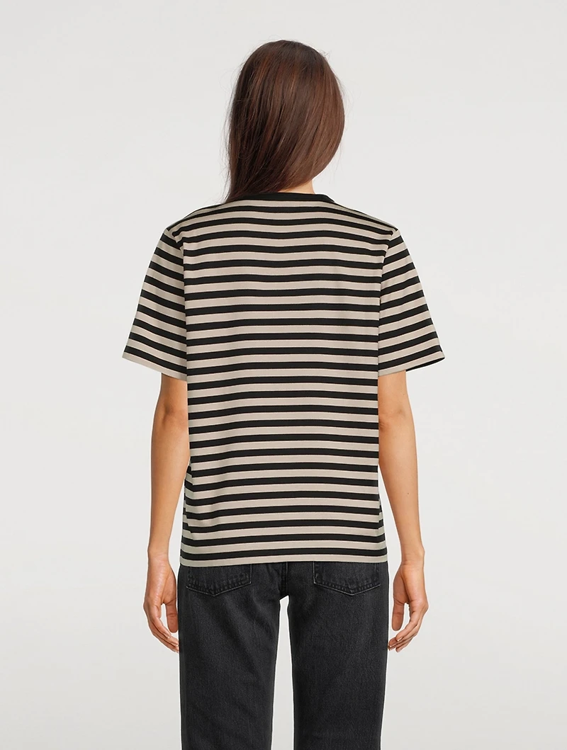 Tasaraita Relaxed T-Shirt Stripe Print