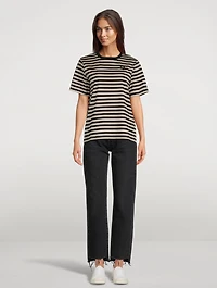 Tasaraita Relaxed T-Shirt Stripe Print