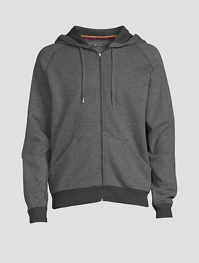 Cotton Waffle Zip Hoodie