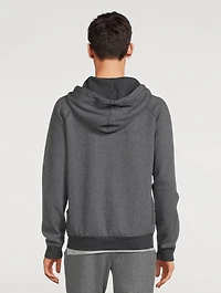 Cotton Waffle Zip Hoodie