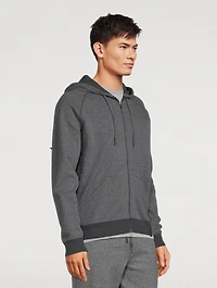 Cotton Waffle Zip Hoodie