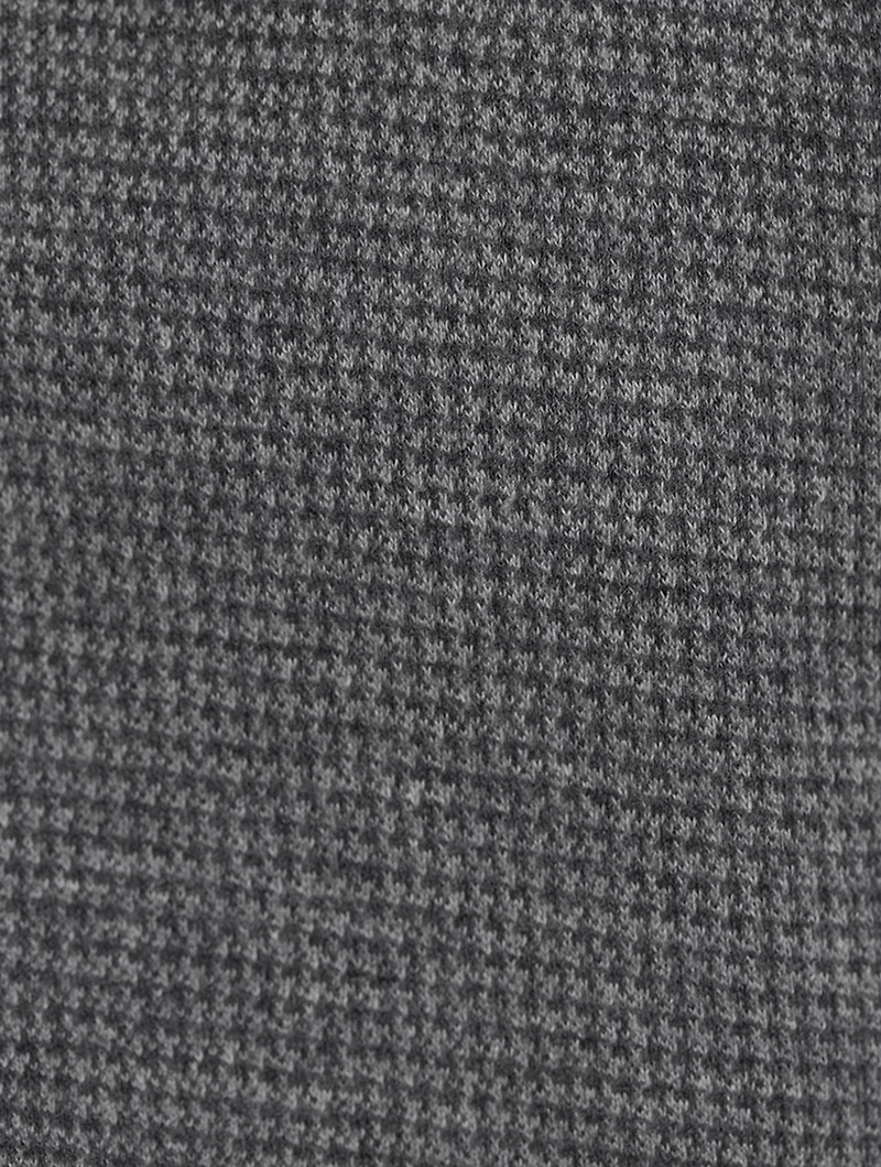 Cotton Waffle Zip Hoodie
