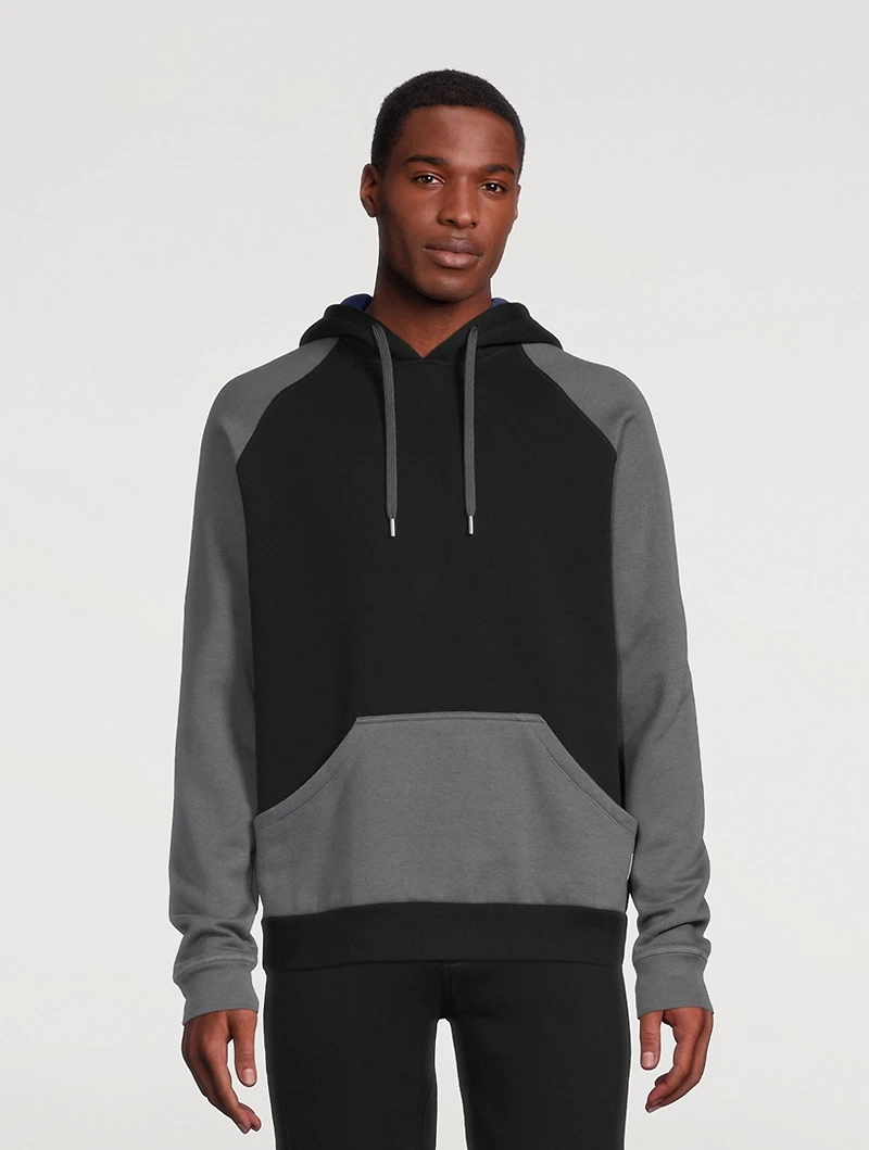 Cotton-Blend Colourblock Hoodie