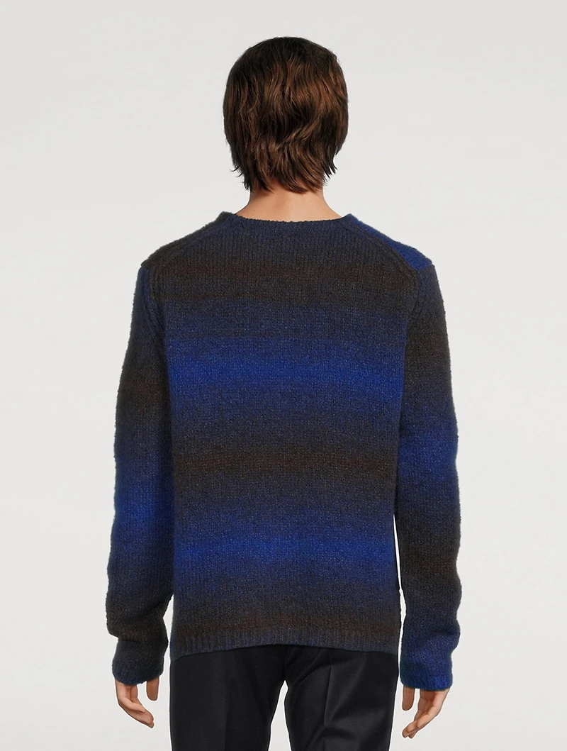 Alpaca Gradient Stripe Sweater