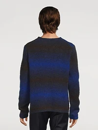 Alpaca Gradient Stripe Sweater