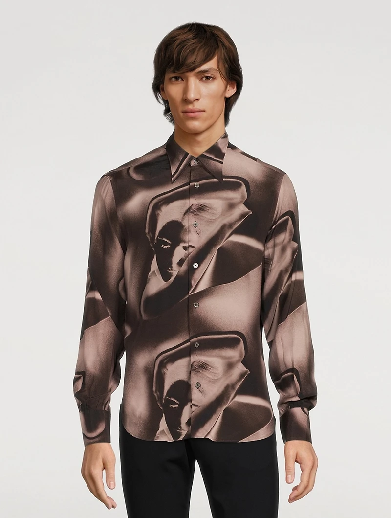 Slim-Fit Shirt Starlet Print