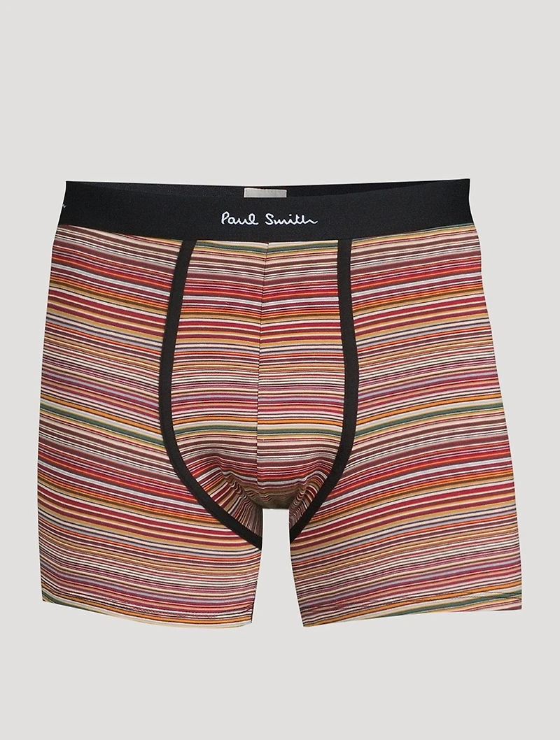Three-Pack Striped Boxer Briefs