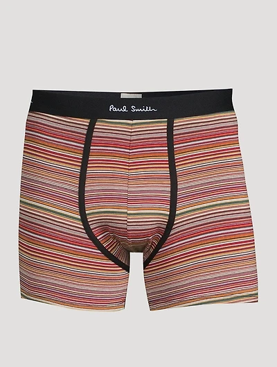 Three-Pack Striped Boxer Briefs