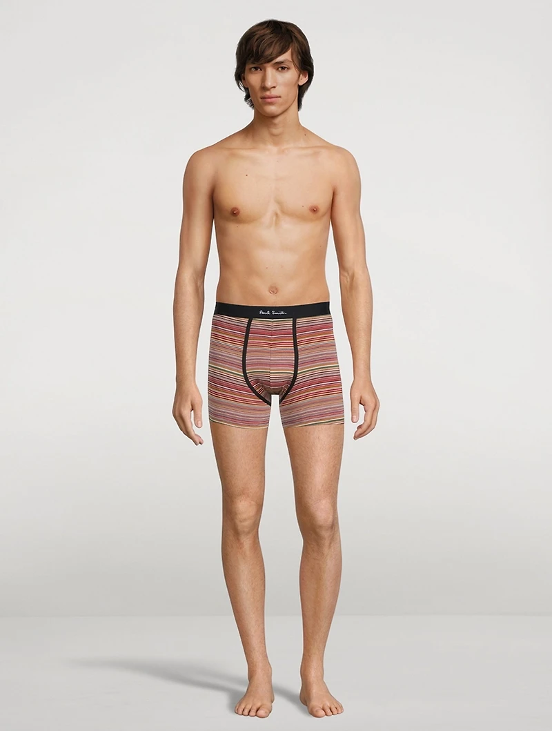Three-Pack Striped Boxer Briefs