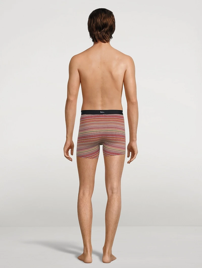 Three-Pack Striped Boxer Briefs