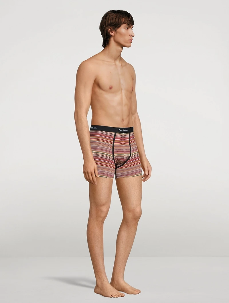 Three-Pack Striped Boxer Briefs